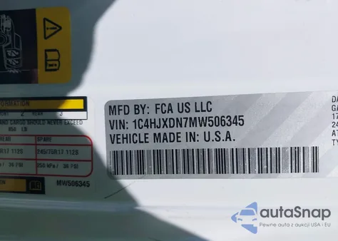 2021 Jeep Wrangler Unlimited Sport 4X4 from USA, damaged, VIN 1C4HJXDN7MW506345